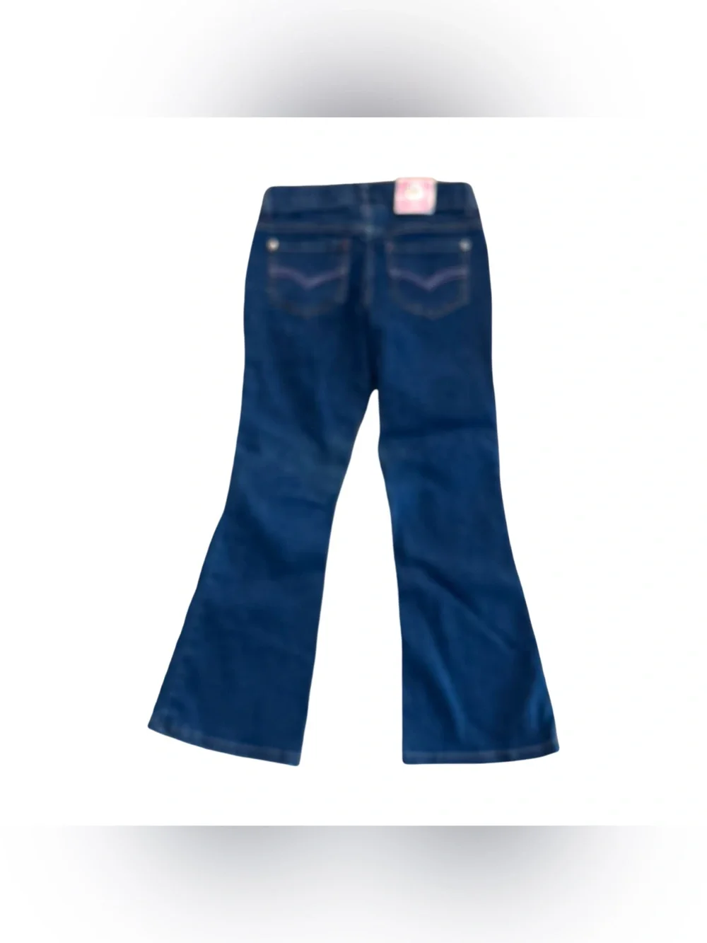 Circo Y2K Blue Flare Casual Jeans with Colorful Butterfly Embroidery Size 7